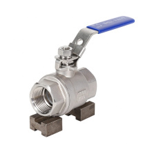 AISI 304 316  ASME, GOST, En Two Piece BSPT Stainless Steel CF8M Ball Valve